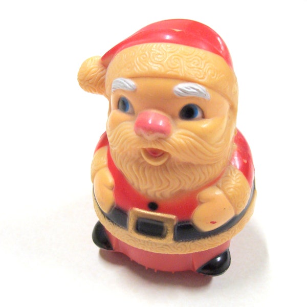 1960's Mechanical Jumping Santa, Excellent Cosmetic Shape, Wind Up Mechanisim Works But....