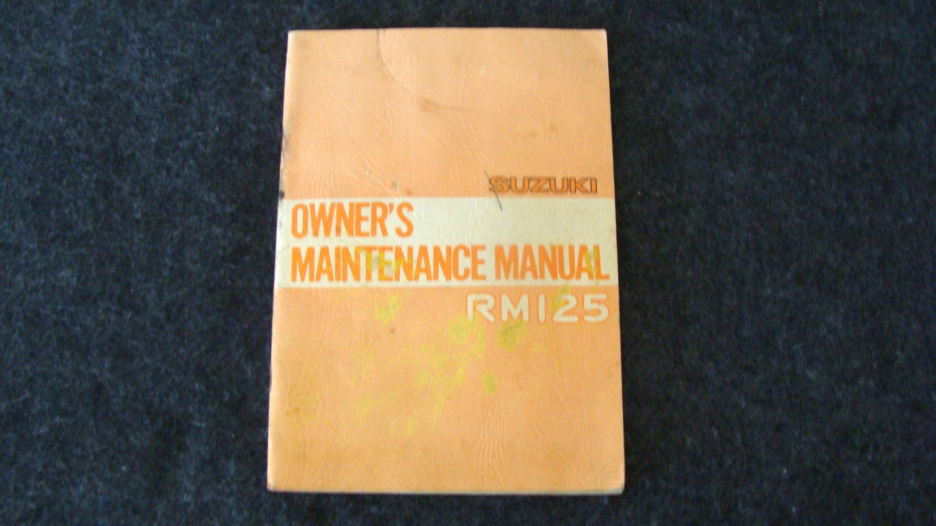 1977 Suzuki RM125 Owner's Maintenance Manual Not Many | Etsy