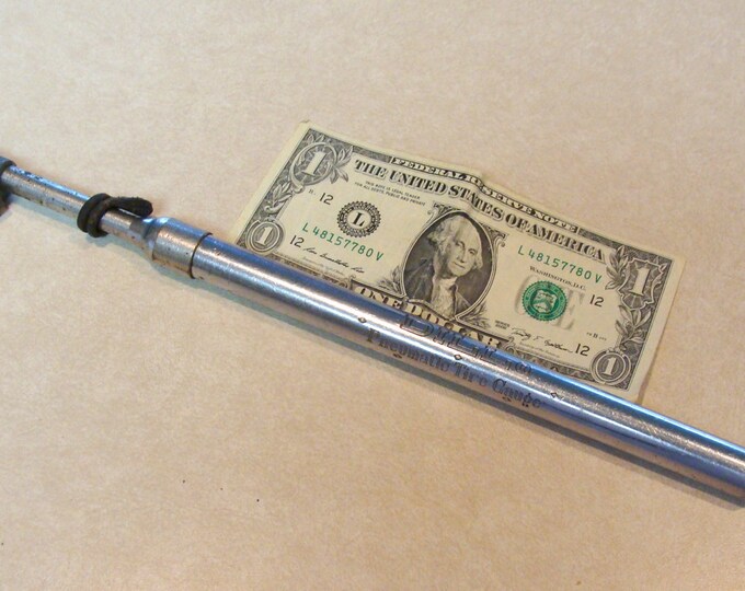 Vintage Dill Pneumatic Tire Pressure Gauge, Large Double Gauge for Dual