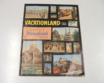 Disneyland Fall 1961 Vacationland Magazine