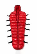 Shiny Nylon Mummy Sleeping Bag Glossy Puffer Sleep Pod Hooded Winter Camping Sack product logo