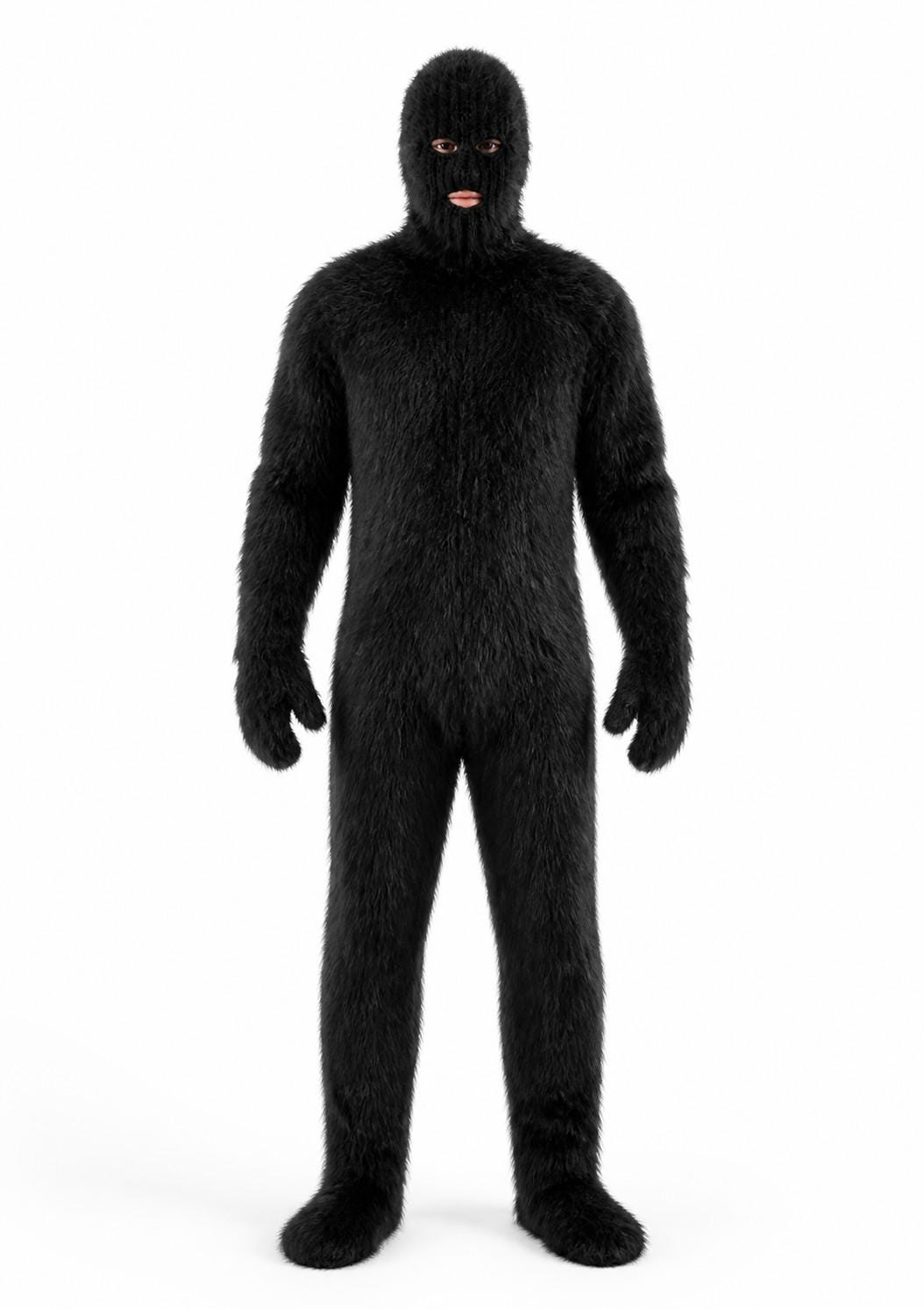 Black Fur Body Suit - Etsy