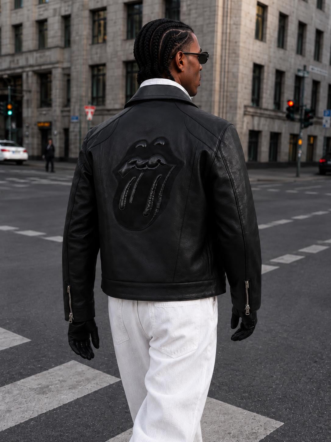 Rolling Stones Leather Jacket - Etsy