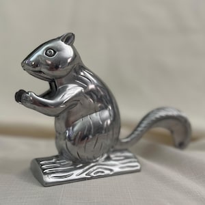 Vintage Cast Aluminum "Davy Crackit" Squirrel Nutcracker, Mid-20th Century