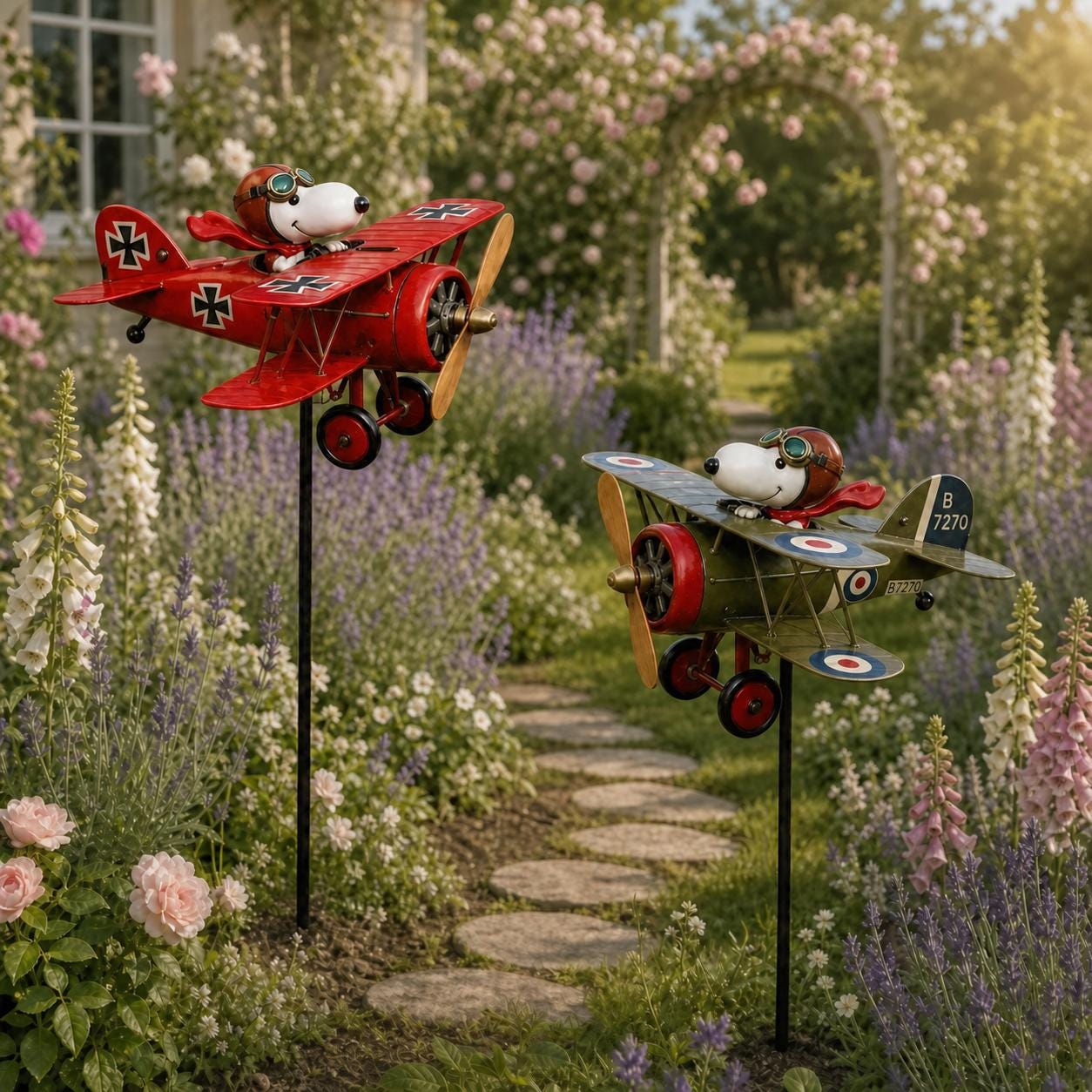 Snoopy Garden Spinner - Etsy
