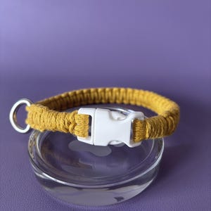 Handmade Macrame Dog Collar, Durable Rope, Custom Fit Sizes, Various Colors