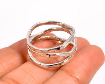 Sterling Silver Ring Splint for Mallet Finger, Arthritis, Ehlers Danlos Support