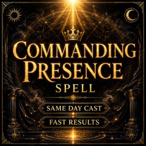 Commanding Presence Spell, Increase Charisma and Personal Power Fast, Powerful Confidence Manifestation Ritual, Same Day Cast