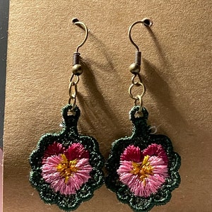 Pansy Earrings