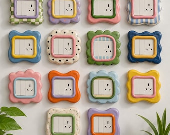 Custom Ceramic Switch Cover plate | Personalized Switch Plate Cover | Handmade Light Switch Cover | Cute Home Decor | Housewarming Gift