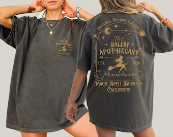 Salem Medicines Apothecary Comfort Colors Shirt, Halloween Witch Tee, shp006