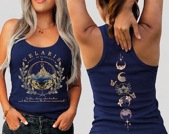 Court of Thorns And Roses Racerback, Acotar Velaris City Starlight Tank Top shp005