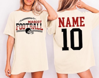 Custom Football Shirt: Matching Game Day Tee, Personalized School Team, shp039