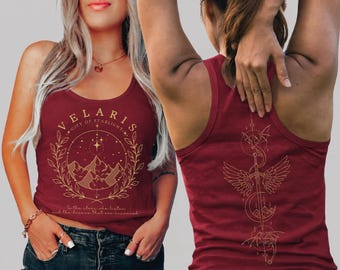 Court of Thorns And Roses Racerback, Acotar Velaris City Starlight Tank Top shp040