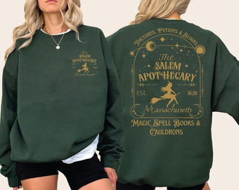 Salem Medicines Apothecary Sweatshirt, Halloween Witch Hoodie, shp006