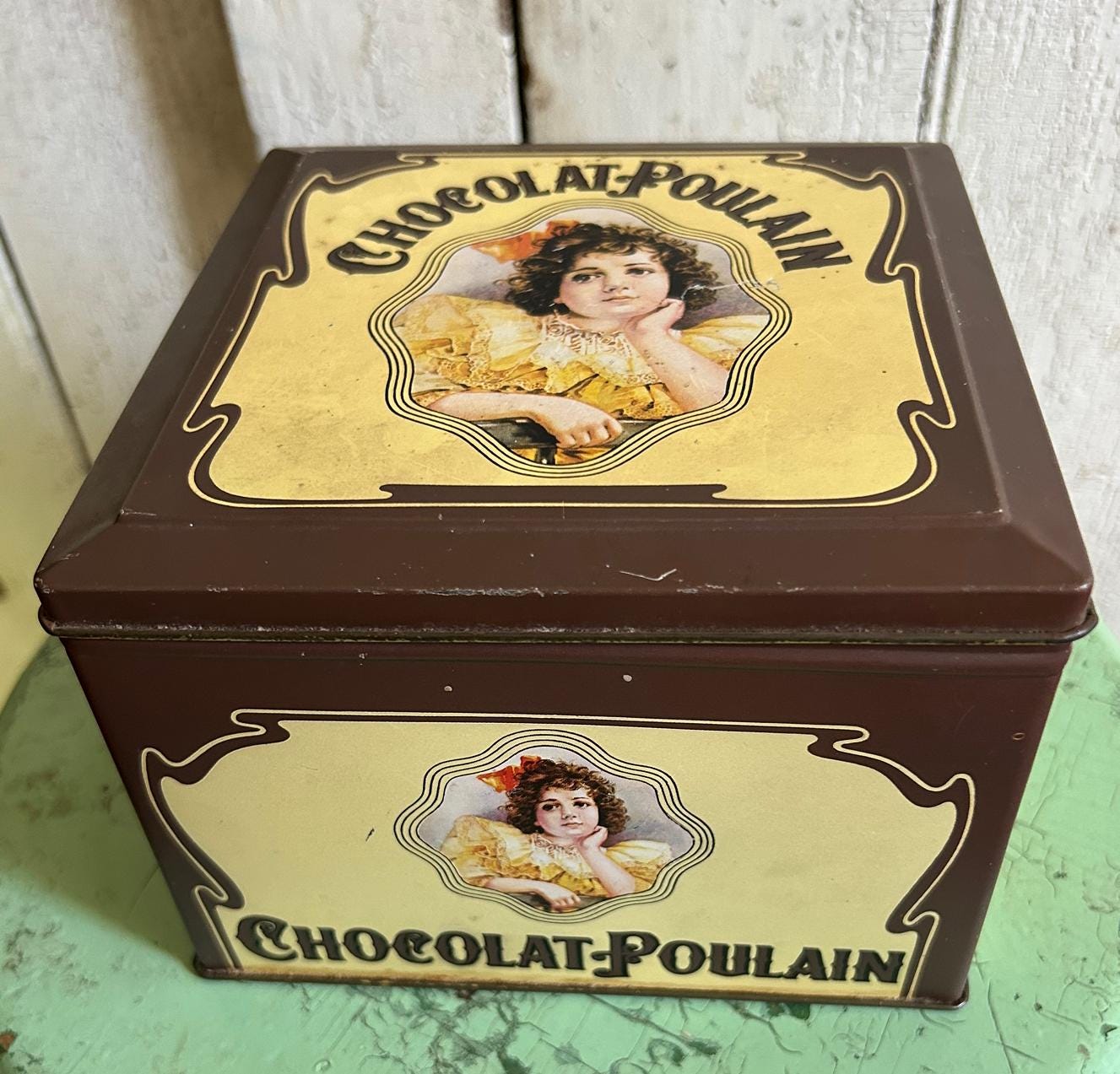Vintage French Chocolate Tin - Etsy
