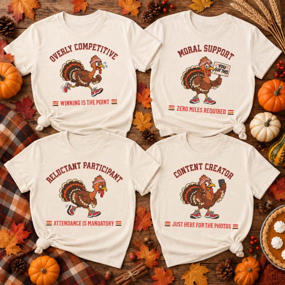 Funny Turkey Trot Shirts, Matching Family Turkey Trot Shirt, Pick Your Role Thanksgiving Running Tee, Adult Youth Turkey Trot 5K Shirt