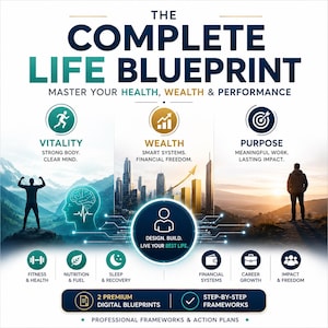 Paquete de planos del sistema operativo para la vida / Guía para la creación de riqueza, la libertad financiera, la optimización de la salud y el desarrollo personal