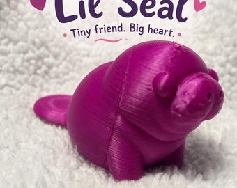 Adorable 3D Printed Seal~Pocket-Sized Ocean Friend