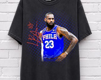 T-shirt Comfort Colors LeBron James | Philadelphia 76ers | Filthy Fans Tee #2