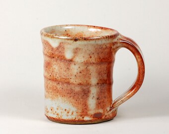 Shino glaze coffee mug