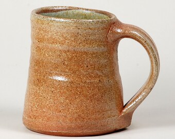 Salt glaze stoneware mug hot out of the kiln!