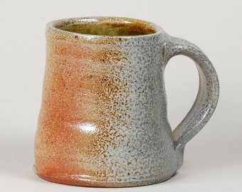 Salt glaze stoneware mug hot out of the kiln!