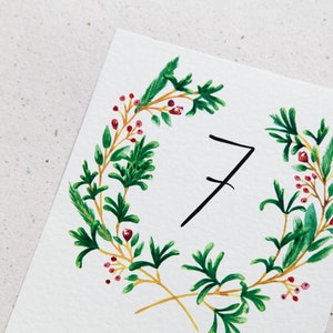 Aangepaste tabel Numbers - unieke bruiloft briefpapier