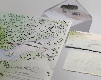 Wedding Map Invitation, Unique to you