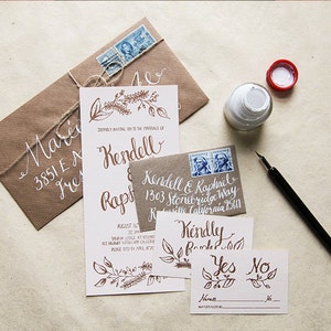 Custom Letterpress & Illustrated Stationery  - Unique Wedding Stationery