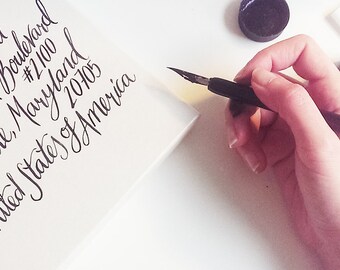 Custom Calligraphy Envelopes - Unique Wedding Stationery