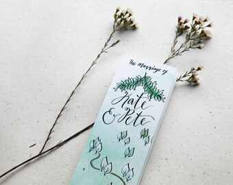 Custom Illustrated Programme - Unique Wedding Stationery