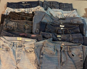8 Blue Jeans, denim crafts, Jean project