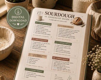 Sourdough Baking Checklist Printable (Digital Download)