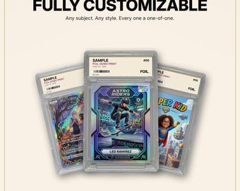 Custom Sports Card in Graded Slab | Holographic 1-of-1