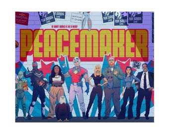 Peacemaker Art Print Rolled Poster | Peacemaker Tv Series Wall Art Poster