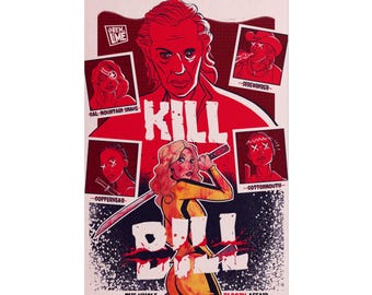 Kill Bill Art Print Rolled Poster | The Bride Wall Art | Movie Decor