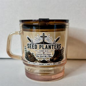 Bold Seed Planters Cross Glass Mug