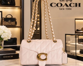 Women’s Quilted Shoulder Bag Gold Chain Strap Crossbody Purse