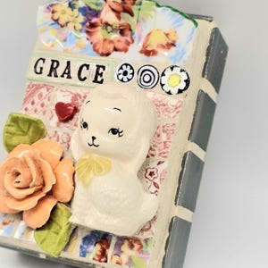 GRACE, LITTLE LAMB mosaic wall art, gift, mosaic, mosaic art