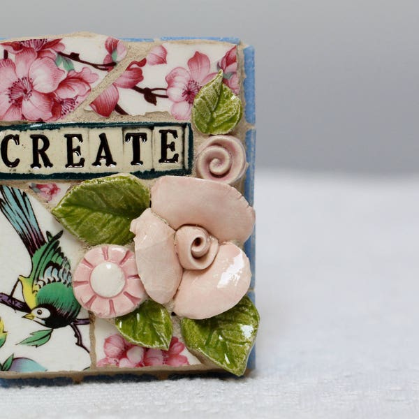 CREATE mosaic, pique assiette, mosaic art