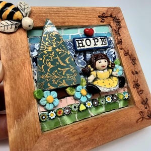 HOPE, mosaic wall art, gift, mosaic, mosaic art