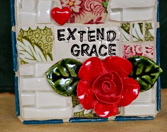 mosaic art, EXTEND GRACE mosaic, Mosaic wall art