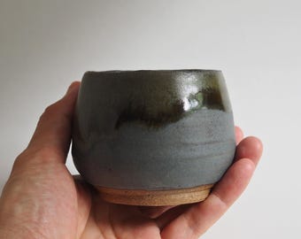 Flat White & Cortado Cup in Deep Forest Green | Small 6 oz Ceramic Cup for Espresso Drink Lovers