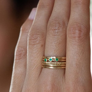 Goldringe für Frauen, Solid Gold Schmuck Geschenk, 14k Goldringe, Gestapelte Goldringe, Brautring Schmuck, Goldringe für Frauen