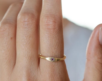 Gold Ruby ring, Rings for women, Solid gold jewelry gift, wedding bands women, Solid gold ruby ring, Gold ring women, Star of David ring,14k