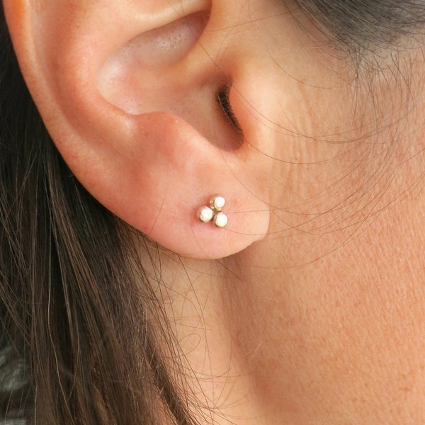 Tiny earrings for second hole clearance