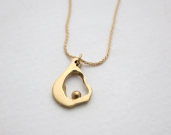 Gold necklace, Solid gold necklace, Unique gold jewelry, Gold boho necklace, 14k Gold Necklace, Woman necklace, Bohemian necklace, Unique