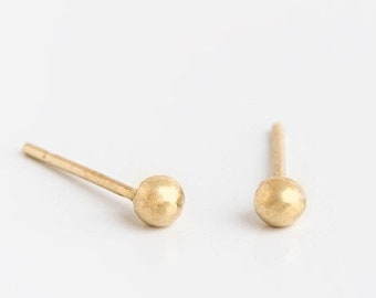 Tiny gold studs, Solid gold earrings, Dot studs, Gold stud earrings, 14k stud earrings, Delicate studs, Cute gold studs, Tiny studs, Dainty