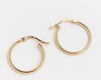 Orecchini a cerchio grandi in oro, argento e oro rosa / Gioielli